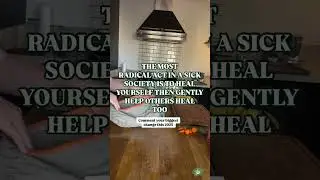 In a society overwhelmed with noise, stress, and disconnection, the most radical act you can take is