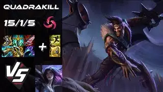 BOTTOM Draven vs Kai'Sa [QUADRAKILL] - EU Challenger Patch 25.24