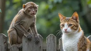 Car And Monkey Jungal Ki Kahani _ Kids Happy 