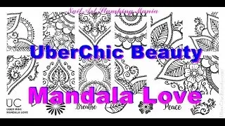 UberChic Beauty Mini Stamp Plate  Mandala Love - Review