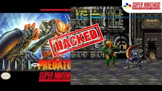 Alien vs. Predato  (SNES) Longplay  👽🛸☣🌍  | Cheat Mode :  🎮