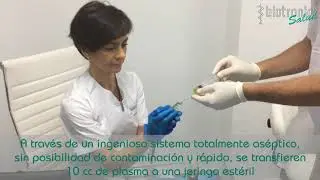 Proceso de infiltración del Plasma Rico en Plaquetas