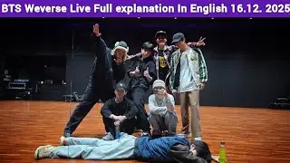 All BTS Members Live Together! OT7 Weverse Live Full Explained