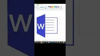 MS Word Logo Design MS Paint #microsoftsoftware #logodesign  #mspaint
