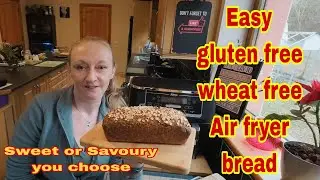 Air fryer Oat Bread | Poridge bread | Gluten-free bread | No flour