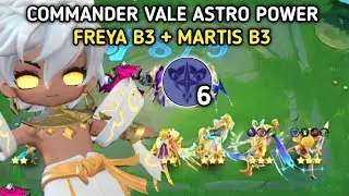 COMMANDER VALE SINERGI ASTRO POWER FREYA B3 + MARTIS B3❗- magic chess go go