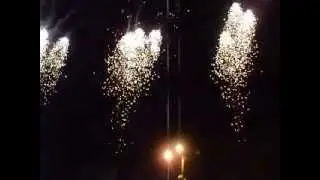 The synchronised fireworks show held in Trecastagni, Sicily in (9-5-14)