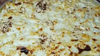 مكرونه مرمريه بالبشاميل غرقانه بالجبنه وطعم خيالي 