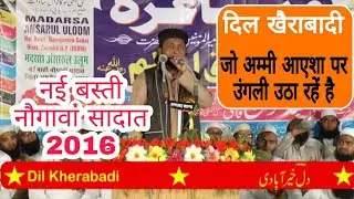 Dil Khairabadi | Umar Farooq - E - Aazam | Manqabati Mushaira 2016 Nai Basti Naugawan Sadat