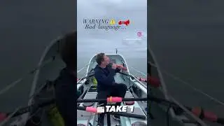 A little Horn Test 😂 #signal #horn #funny #oceanrowing  #atlanticcampaigns  #bloopers