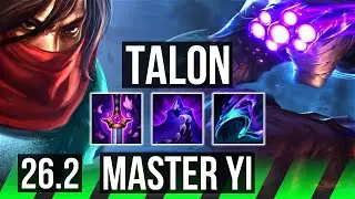 TALON vs MASTER YI (JGL) | Dark Harvest, 48K damage | EUW Master | 26.2