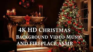 🎄 Cozy Christmas Fireplace & Christmas Tree Background Music 🔥