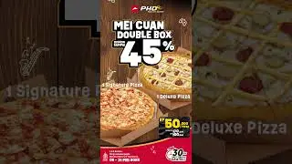 Dapetin 1 Deluxe Pizza + 1 Signature Pizza cuma Rp100 ribu-an!