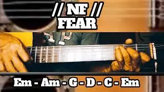 FEAR // NF // SIMPLE EASY INTRO TUTORIAL GUITAR CHORDS