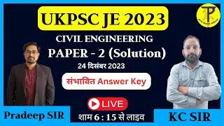 UKPSC JE 2023 (CIVIL) PAPER 2 SOLUTION | 24 December 2023 | TECH PATHSHALA