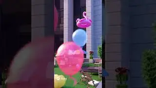 Thrilling rescue mission | fox, rabbit & dinosaur in balloon city #shorts