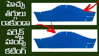 All sizes perfect hands cutting/blouse hand cutting step by step for beginners//