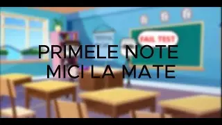 PRIMELE NOTE MICI LA MATE