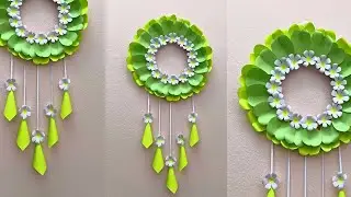 Make beautiful wall hanging using color paper|সুন্দর ওয়াল হ্যাঙ্গিং আর্ট বানান ঘরেই