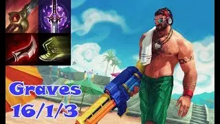Graves Jugnle Full Game KR Grandmaster Patch 9.22