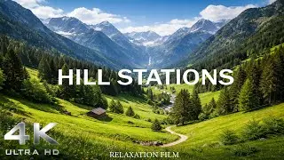 Relaxing Nature Scenery | Peaceful Green Mountains & Hills