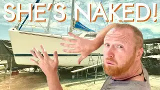 STRIPPING OUR BOAT, ready for coppercoat [Ep37 RED SEAS]