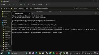 How to Execute Any Code in Command  Prompt | Python Unpacking arguments | CMD