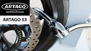ARTAGO 53 - Vouwslot Anti-diefstal voor Motorfiets, Scooter, Fiets (Maximale Veiligheid)