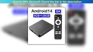 Best T8S 8GB 128GB Smart TV Box Android 14 Streaming Media Player RK3518 Wifi6 Bluetooth 5.4 8K Goo