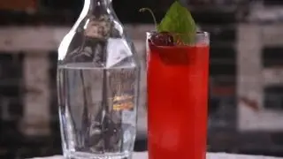 Cherry Basil Collins - Kathy Casey's Liquid Kitchen - Small Screen
