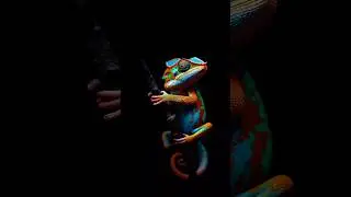 Hyperreal Chameleon 3D | Screen-Popping Cinematic Macro Visual 🦎🔥