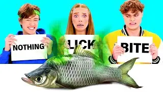 Откуси Лизни или Ничего Челлендж | Вкусные Рецепты с Едой от BaRaDa Challenge