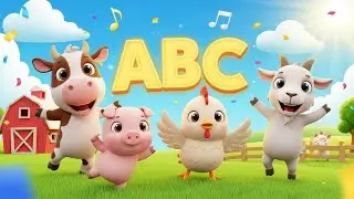 ABC Farm Animals Song | 😀#kidslearning #nurseryrhymes #rhymes #abcd #animation #abcsong