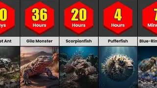 50 самых ядовитых животных в мире | Как долго вы сможете выжить?