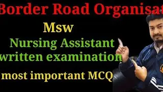 Bro Nursing Assistant most important MCQs #bro #army