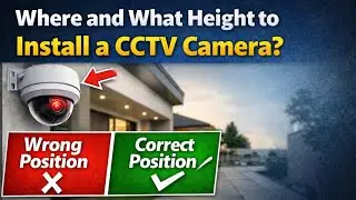 Perfect Height For CCTV Camera Installation #knowledge #technology #cctv 