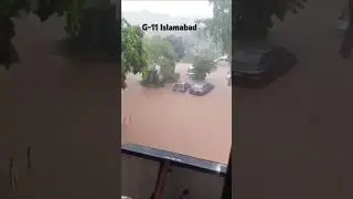 Heavy Rain in Islamabad G-11 Today⛈️🥲 #flood #flooding #heavyrain #islamabad #cloudburst #today #1k