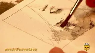 Gabriel Hern&aacute;ndez drawing in Barcelona Comic Con