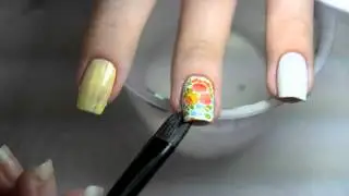 Easy Summer Floral Nails | Летний Дизайн ногтей роспись с цветами