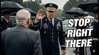 Guards Refused the Old Man at the General's Funeral — Until a 4-Star General Halted Everything