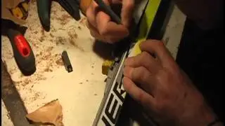 Reparación cubierta de esquís de fondo