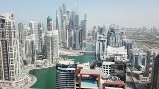 The Address Dubai Marina Hotel Timelapse Night and Day 4K