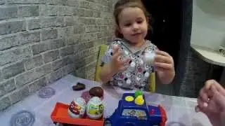 Открываем шоколадные яйца Opening Disney Surprise Eggs Monsters University Cars Princess