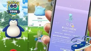First time Shiny Mew & Shiny ditto & Shiny Snorlax In Pokemon Go! Pokemon Go tour: Kanto Event 2021