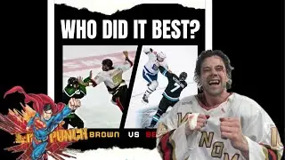 #FPHL Brown vs Benoit #NHL Superman Punch.Lester Brown&rsquo;s best Hockey fights,goals and hits 2024/2025