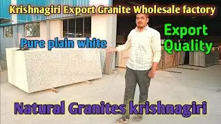 Krishnagiri Pure White Granite, Best Floor Design Granite in Export Quality in Krishnagiri Factory