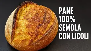 Pane 100% SEMOLA con LICOLI&hellip; e il Risultato &egrave; PAZZESCO 🤯 #panedisemola #sourdoughbread #licoli