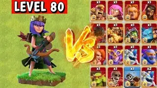 Max Archer Queen vs Super Troops _Clash of Clans