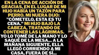 Mi hijo se sentó a la mesa de Acción de Gracias… y, frente a su plato, alguien había servido **
