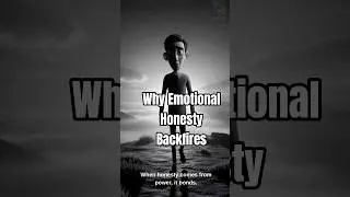 Why Emotional Honesty Backfires &mdash; And When It Works#PsycheDepth#ModernMasculinity